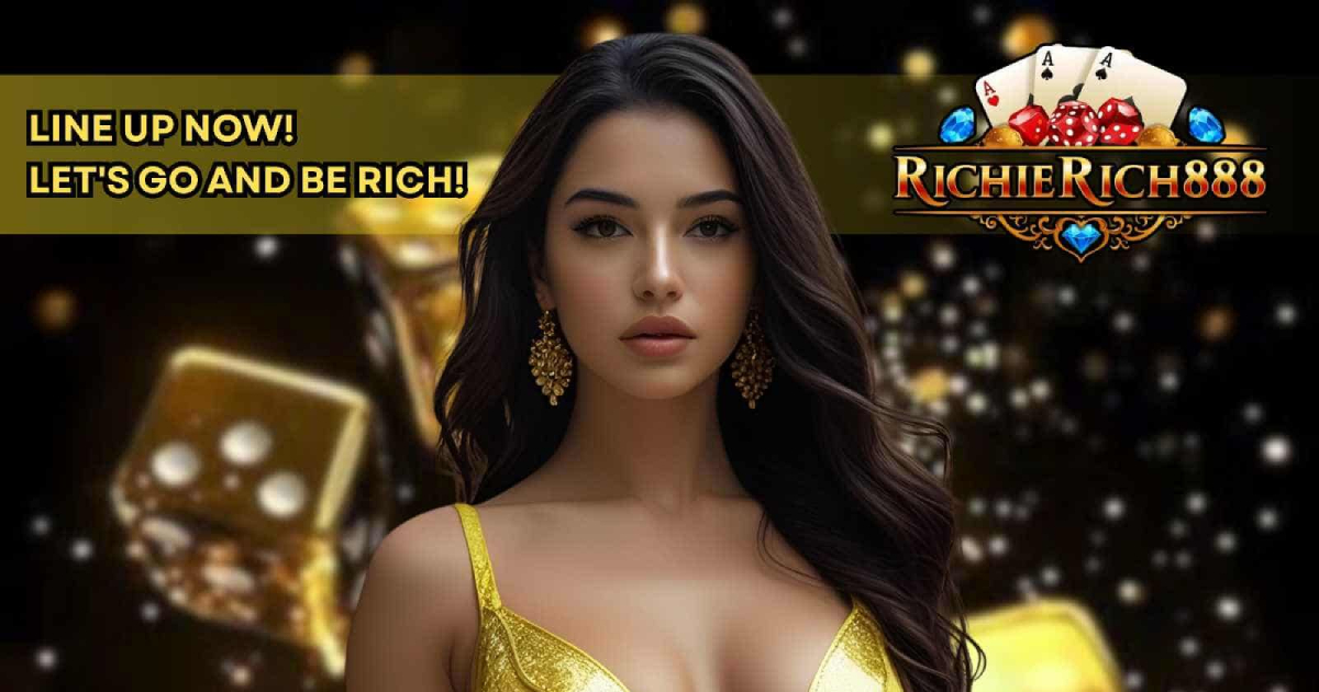 Main banner of RichieRich888 showing premium GCash gaming platform for Filipino players